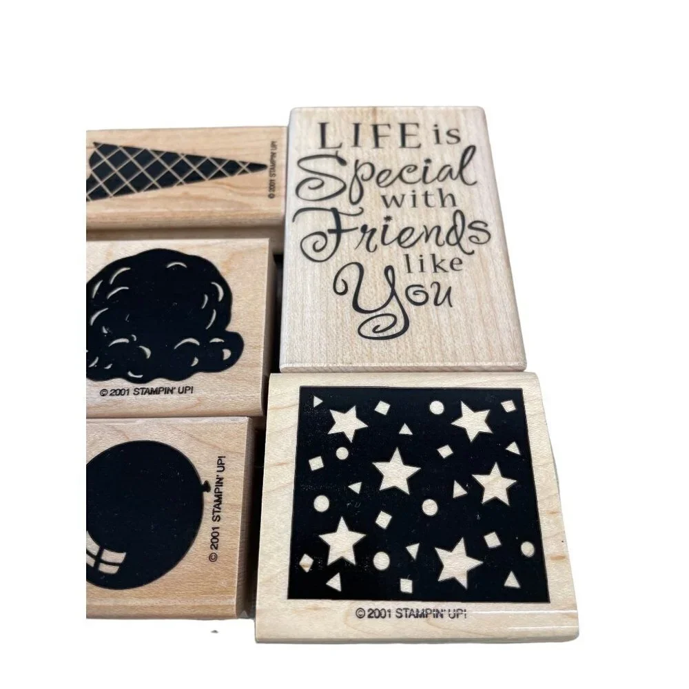 Stampin‎ Up Perfect Party Mounted Rubber Stamps